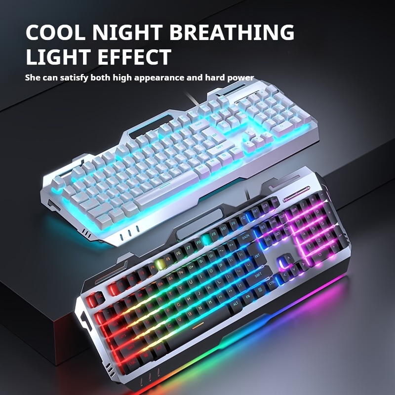 Gaming Keyboard Bundle - EWEADN GX80Z Gaming-membraantoetsenbord, 104 toetsen Bedraad