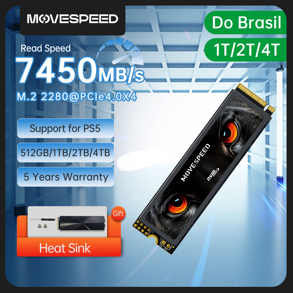 Samsung Ssd 980 Pro - MOVESPEED 7450 MB/s SSD NVMe M.2