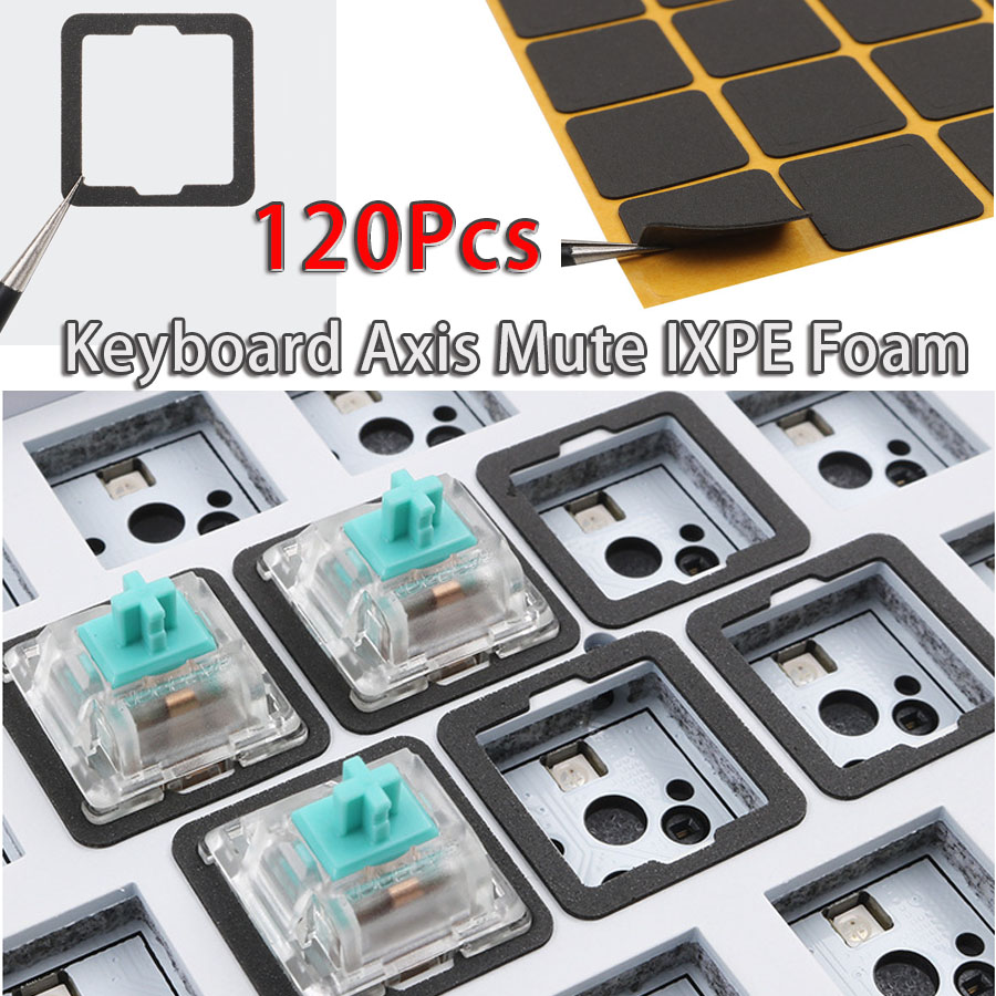 Foam Dampener Sheet - 120PCS DIY Toetsenbord Inter-Axis Foam Shaft