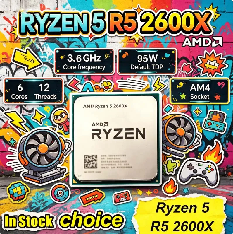 Amd Cpu Ryzen 5 - AMD Ryzen 5 2600X AM4 CPU-processor
