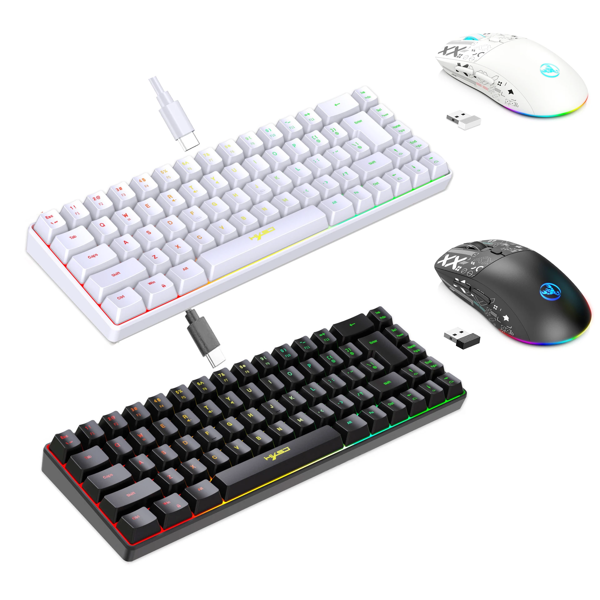 Gaming Keyboard Mouse Combo - Toetsenbord- en muiscombo met achtergrondverlichting Gamer