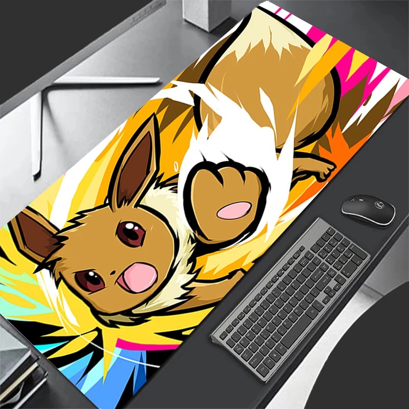 Gaming Keyboard Easy To Clean - P-Pokemon Eevee Anime Gaming-muismat, uitgebreide antislip