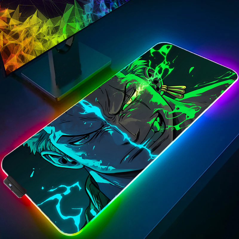 Gaming Keyboard Easy To Clean - EEN STUK Zoro Muismat RGB Gaming