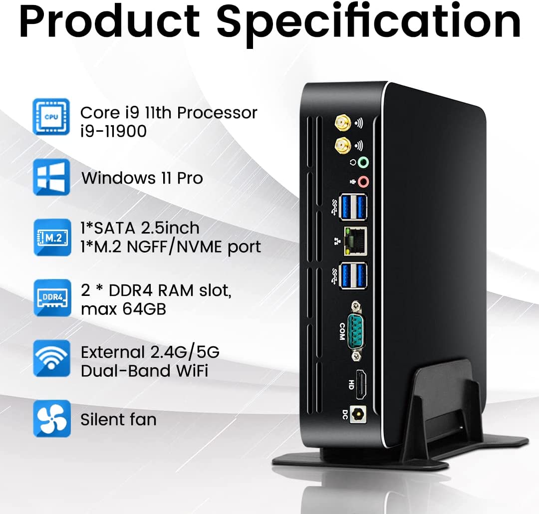 Intel Cpu Core I5 - Partaker 11e generatie Intel Mini PC