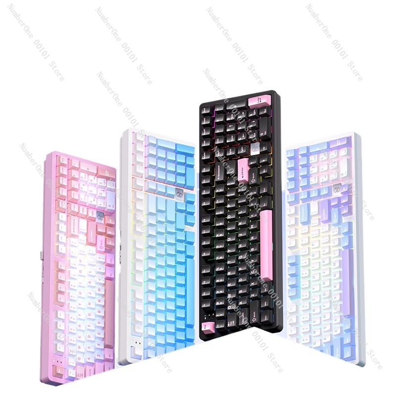 Gaming Keyboard Esports - Mechanisch toetsenbord van aluminiumlegering, draadloos Bluetooth-