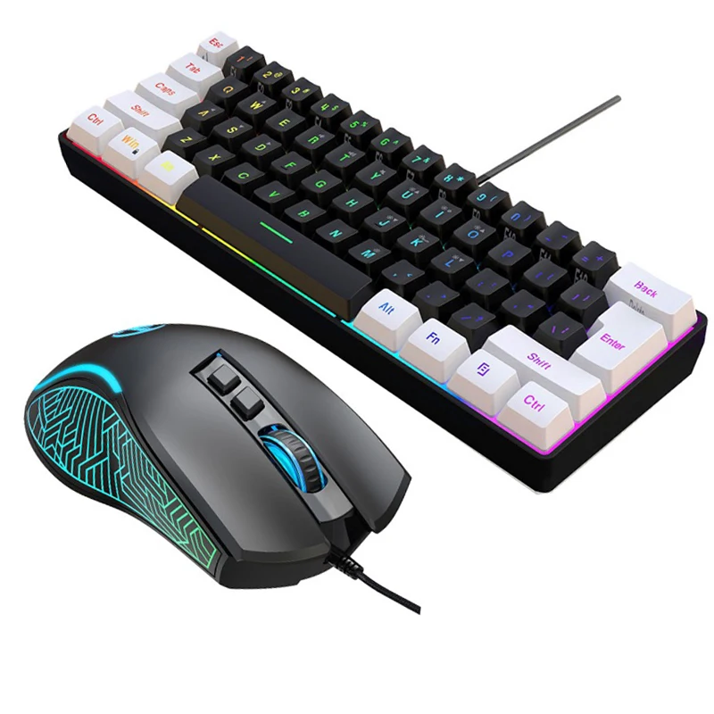Toetsenbord en muis 60% comput - Gaming Keyboard Mouse Combo recensie en prijs