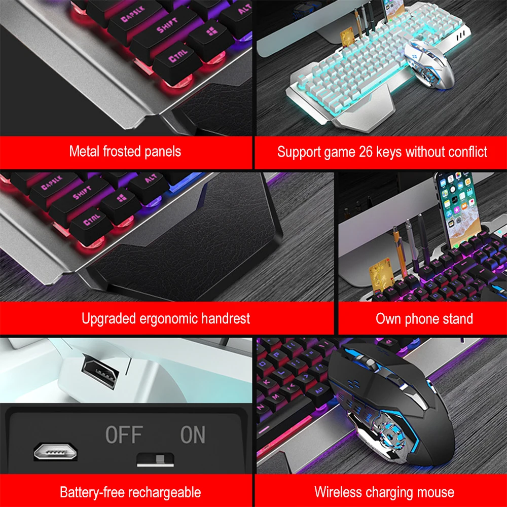 K680 Oplaadbare 2.4G Draadloze - Gaming Keyboard Mouse Combo recensie en prijs