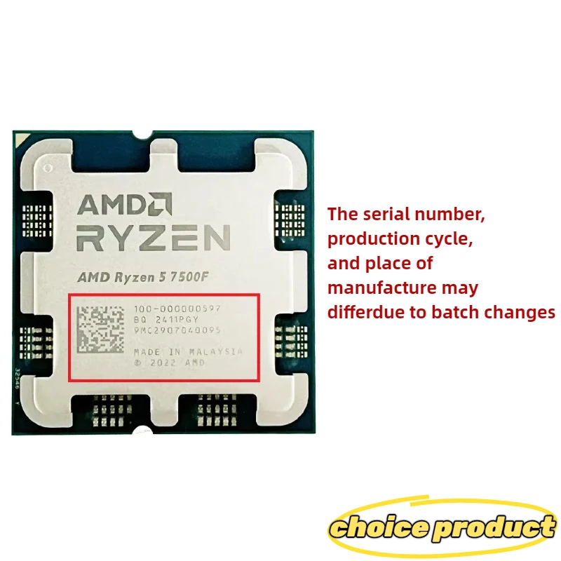 AMD Ryzen 5 7500F 3,7GHz 6-cor - Amd Cpu Ryzen 5 recensie en prijs