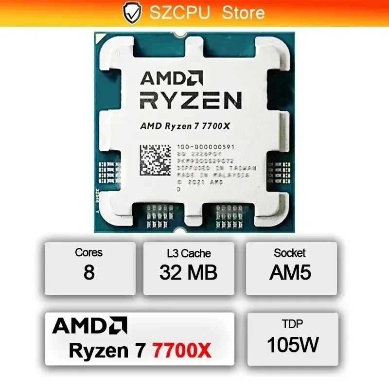 AMD Ryzen 7 7700X CPU Nieuw 10 - Amd Cpu Ryzen 7 recensie en prijs