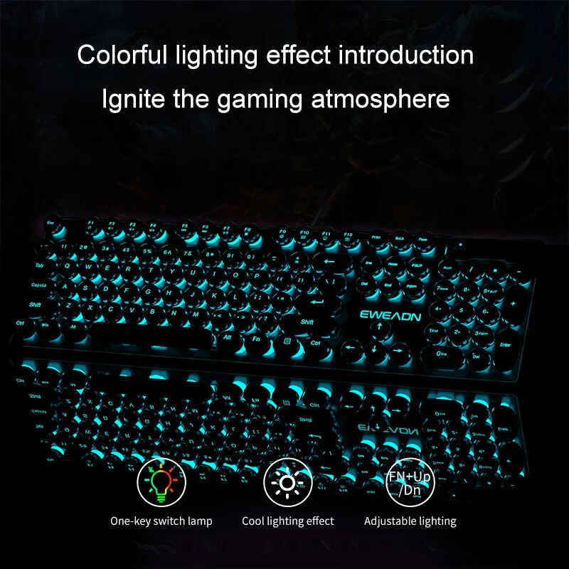 Retro Punk mechanisch toetsenb - Gaming Keyboard No Rgb recensie en prijs