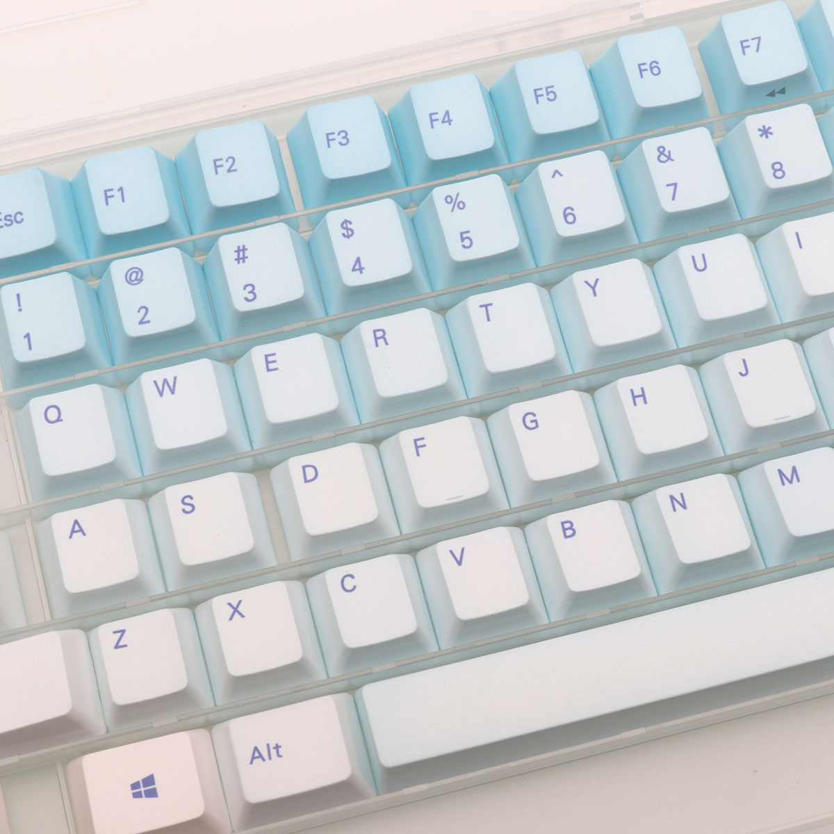 87-toetsen Frost Blue Keycaps  - Keyboard Gaming Blue Switch recensie en prijs