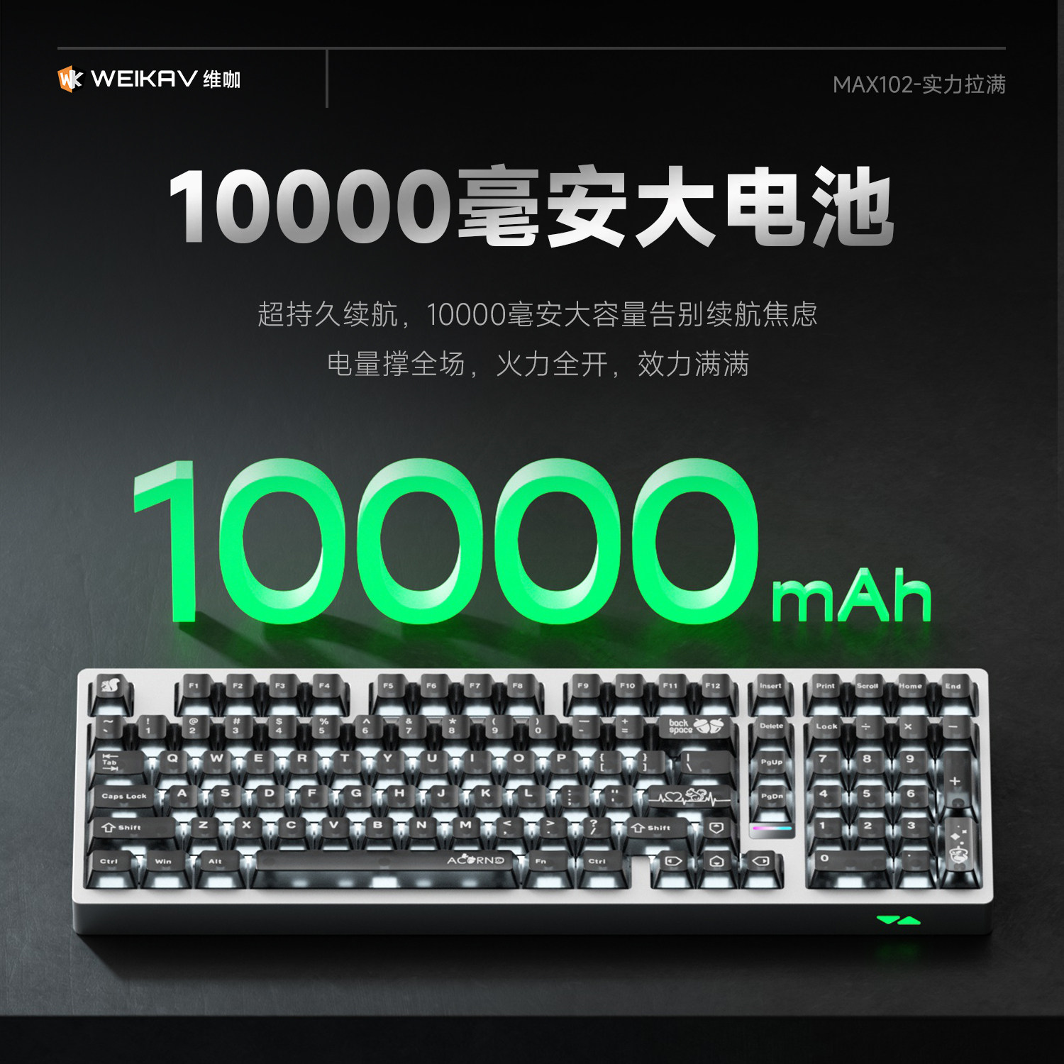 Weika Max102 aluminium behuizi - Gaming Keyboard Esports recensie en prijs