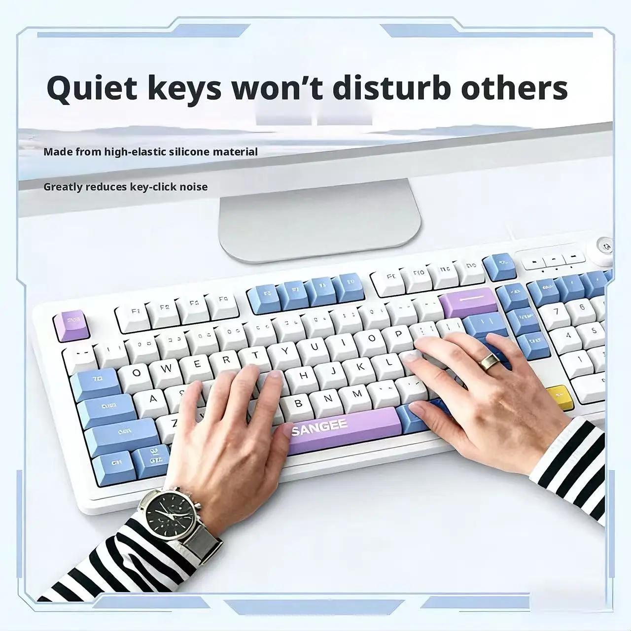 98-toetsen bedraad toetsenbord - Gaming Keyboard No Noise recensie en prijs
