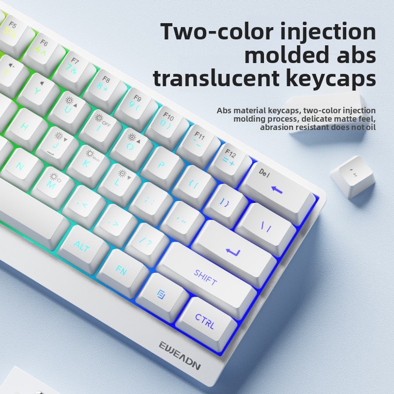 61 toetsen draadloos Mini-toet - Gaming Keyboard No Noise recensie en prijs