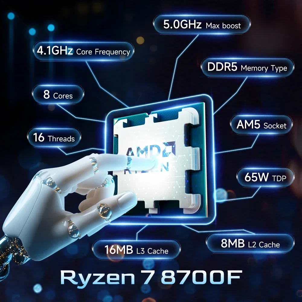 AMD Ryzen 7 8700F R7 8700F CPU - Amd Cpu Ryzen 7 recensie en prijs
