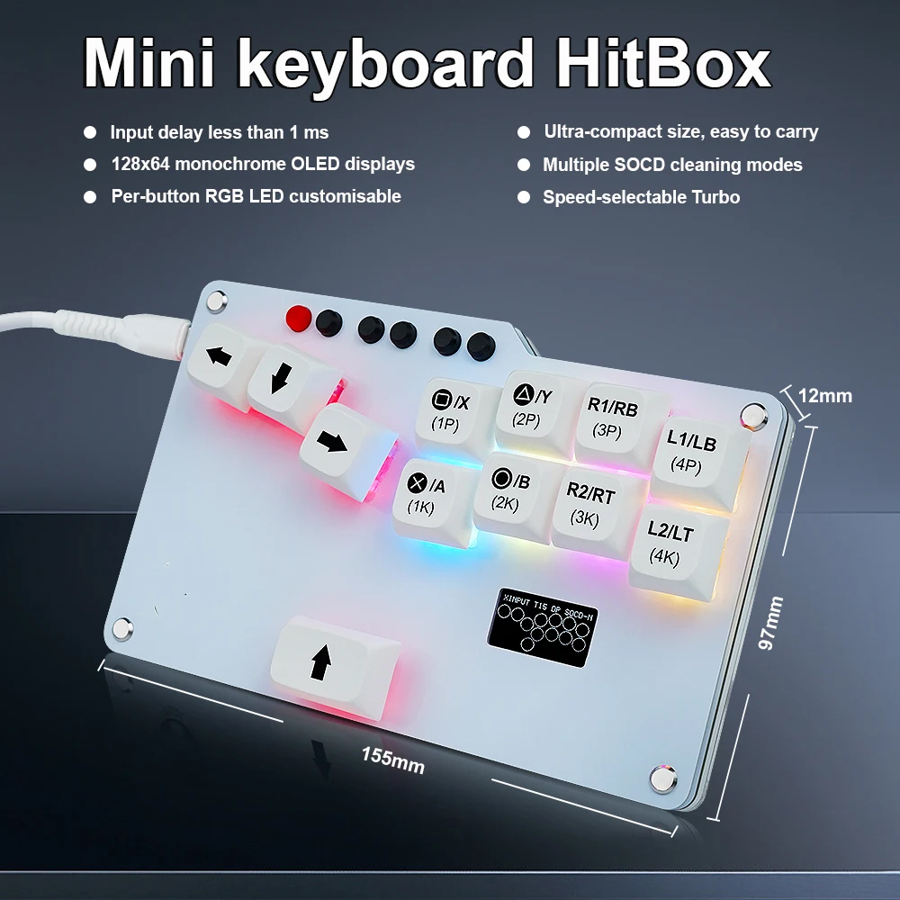 Hitbox Mini GP2040 CE Fightsti - Gaming Keyboard No Rgb recensie en prijs