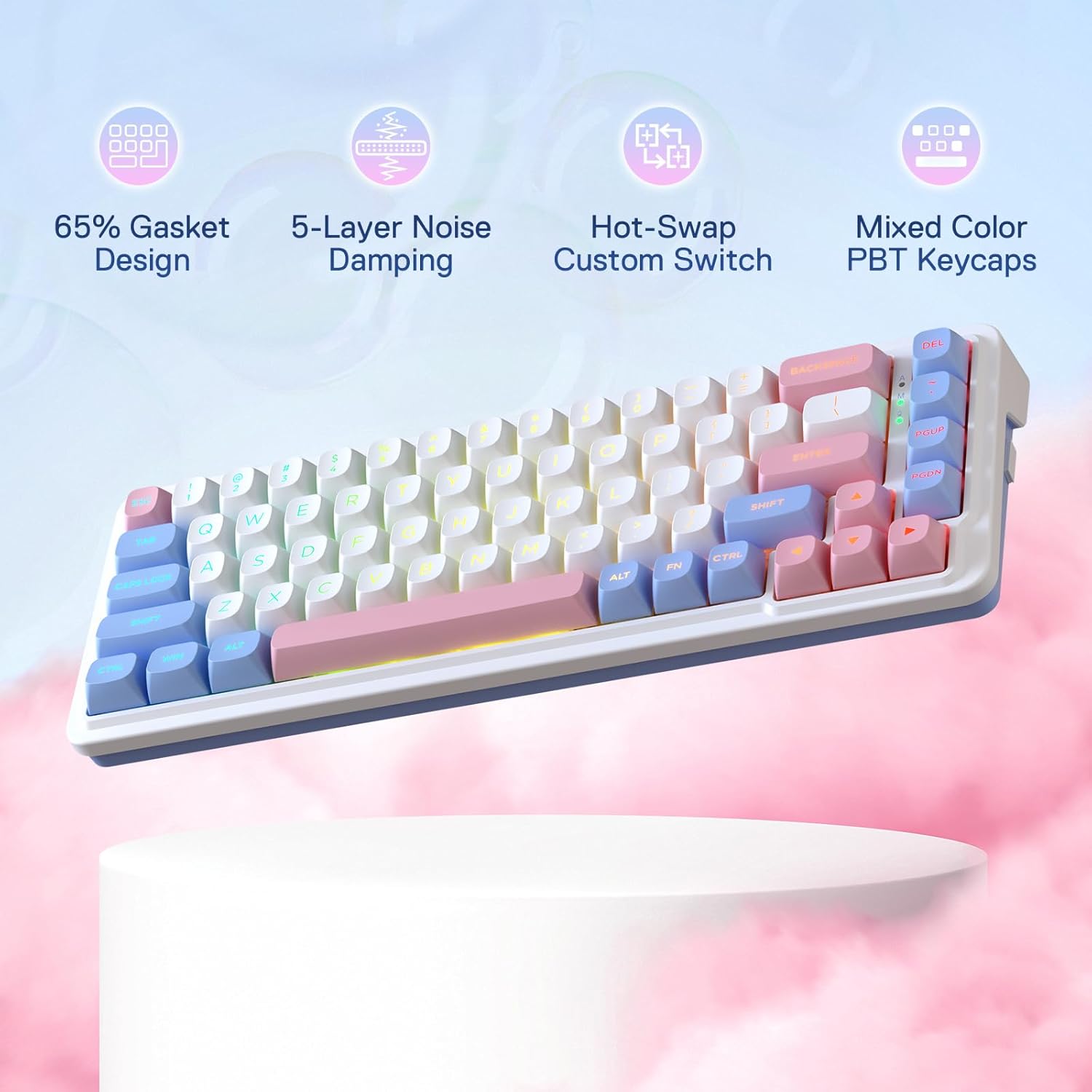 Redragon K709 Pro 65% Draadloz - Gaming Keyboard No Noise recensie en prijs