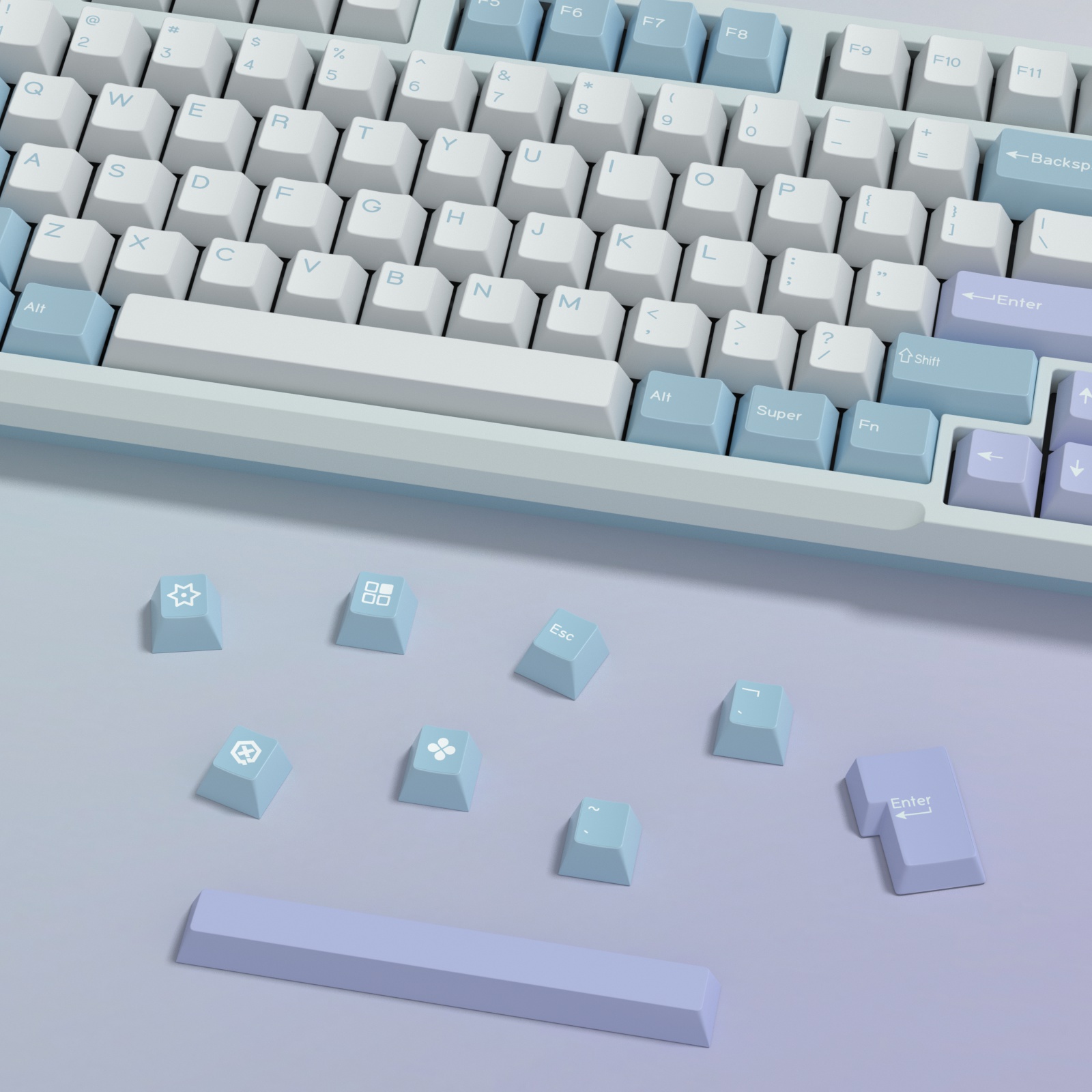 KBDiy GMK Illusion Keycap Cher - Gaming Keyboard Bundle recensie en prijs