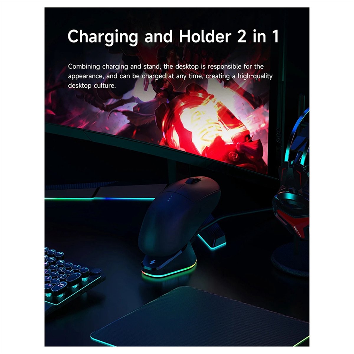 doyme Mouse Charger Stand voor - Logitech Mouse G Pro X Superlight recensie en prijs