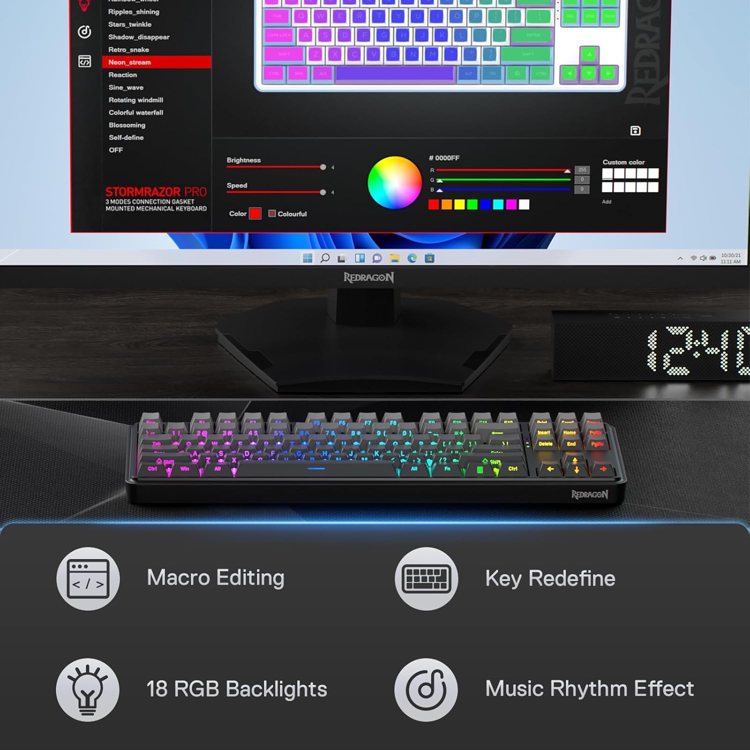 Redragon K707 PRO GB 80% pakki - Gaming Keyboard No Noise recensie en prijs