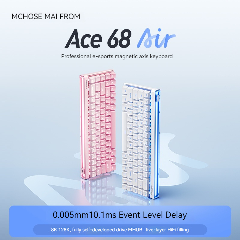 Mchose Ace68 Air magnetische a - Gaming Keyboard Esports recensie en prijs